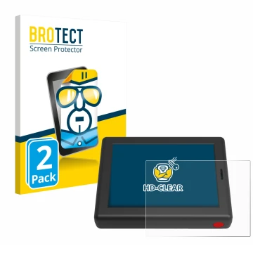 Face avant d’un emballage produit avec le logo de la marque BROTECT. À côté, l’appareil XC Tracer Maxx III est représenté avec