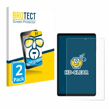 Face avant d’un emballage produit avec le logo de la marque BROTECT. À côté, l’appareil Alldocube iPlay 70 mini Ultra est repr
