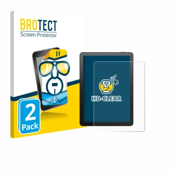 Face avant d’un emballage produit avec le logo de la marque BROTECT. À côté, l’appareil Bigme B6 Color est représenté avec la 