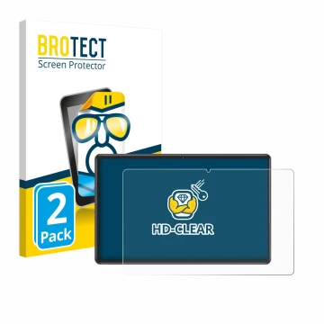 Face avant d’un emballage produit avec le logo de la marque BROTECT. À côté, l’appareil ZIOVO Z118 10.1