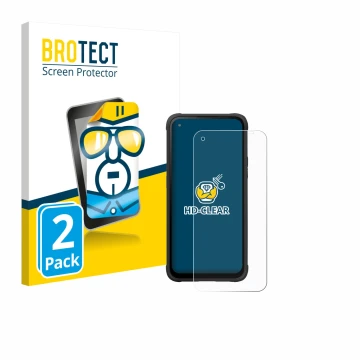 Face avant d’un emballage produit avec le logo de la marque BROTECT. À côté, l’appareil Hammer Blade V 5G est représenté avec 