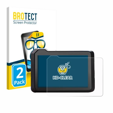 Face avant d’un emballage produit avec le logo de la marque BROTECT. À côté, l’appareil KTM 990 Duke 2024 est représenté avec 