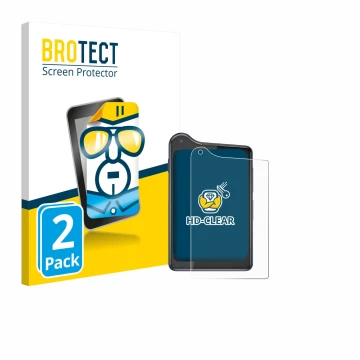 Face avant d’un emballage produit avec le logo de la marque BROTECT. À côté, l’appareil Xiaomi Qin K25 est représenté avec la 
