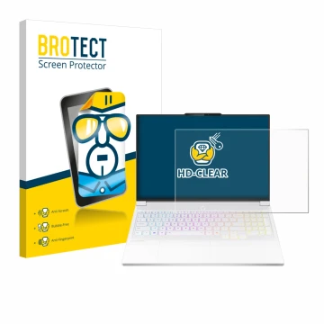 Face avant d’un emballage produit avec le logo de la marque BROTECT. À côté, l’appareil Lenovo Legion 7i Gen 10 16