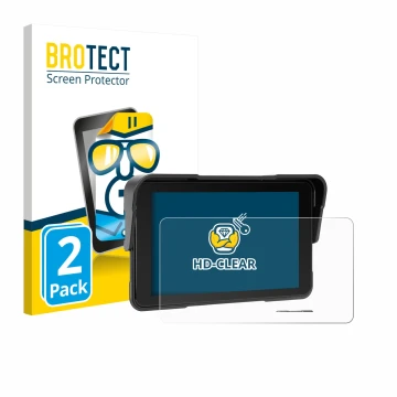 Face avant d’un emballage produit avec le logo de la marque BROTECT. À côté, l’appareil Sixwin P2 5