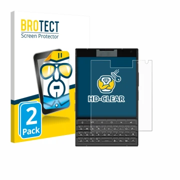 Face avant d’un emballage produit avec le logo de la marque BROTECT. À côté, l’appareil Unihertz Titan 2 est représenté avec l