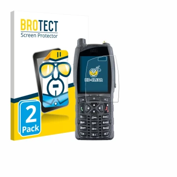 Face avant d’un emballage produit avec le logo de la marque BROTECT. À côté, l’appareil Sepura SC2020 est représenté avec la p