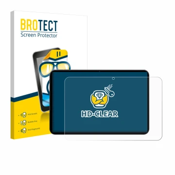 Face avant d’un emballage produit avec le logo de la marque BROTECT. À côté, l’appareil Tabwee T60 PRO 13.4