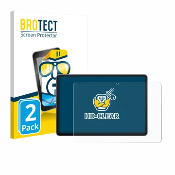 Face avant d’un emballage produit avec le logo de la marque BROTECT. À côté, l’appareil Huawei MatePad 11.5