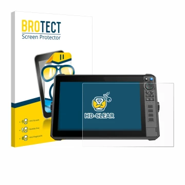 Face avant d’un emballage produit avec le logo de la marque BROTECT. À côté, l’appareil Lowrance HDS-12 Pro est représenté ave