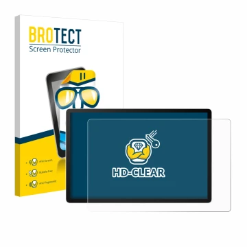 Face avant d’un emballage produit avec le logo de la marque BROTECT. À côté, l’appareil Wacom MovinkPad Pro 14 est représenté 