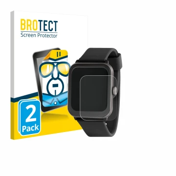 Face avant d’un emballage produit avec le logo de la marque BROTECT. À côté, l’appareil Sector Smartwatch S-08 est représenté 