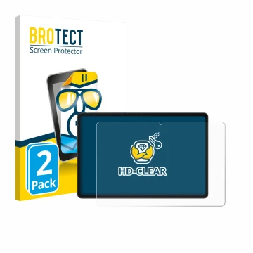 Face avant d’un emballage produit avec le logo de la marque BROTECT. À côté, l’appareil Alldocube iPlay 70E est représenté ave