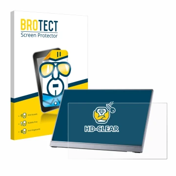 Face avant d’un emballage produit avec le logo de la marque BROTECT. À côté, l’appareil Arzopa Z3FC 16.1