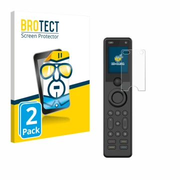 Face avant d’un emballage produit avec le logo de la marque BROTECT. À côté, l’appareil Sofabaton X1S est représenté avec la p