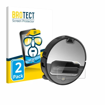 Face avant d’un emballage produit avec le logo de la marque BROTECT. À côté, l’appareil Roborock Saros Z70 est représenté avec