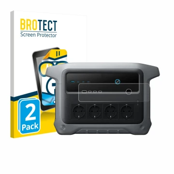 Face avant d’un emballage produit avec le logo de la marque BROTECT. À côté, l’appareil Anker SOLIX C1000 Gen 2 est représenté