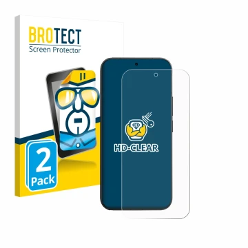 Face avant d’un emballage produit avec le logo de la marque BROTECT. À côté, l’appareil Vivo V70 est représenté avec la protec