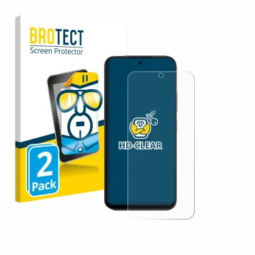 Face avant d’un emballage produit avec le logo de la marque BROTECT. À côté, l’appareil Oppo A6x 4G est représenté avec la pro