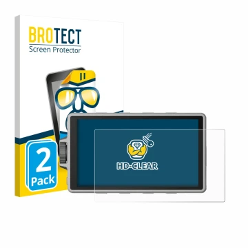 Face avant d’un emballage produit avec le logo de la marque BROTECT. À côté, l’appareil DJI Ronin 4D est représenté avec la pr