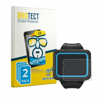 Face avant d’un emballage produit avec le logo de la marque BROTECT. À côté, l’appareil Shearwater PEREGRINE dive computer est