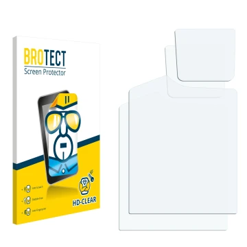 Face avant d’un emballage produit avec le logo de la marque BROTECT. À côté se trouve la protection d’écran correspondante.