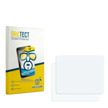 Face avant d’un emballage produit avec le logo de la marque BROTECT. À côté se trouve la protection d’écran correspondante.
