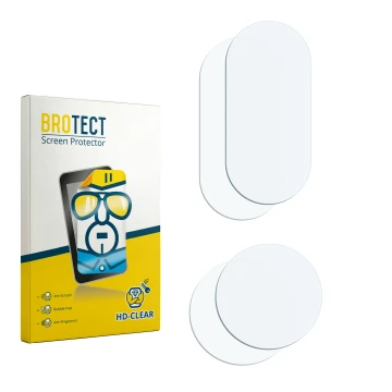 Face avant d’un emballage produit avec le logo de la marque BROTECT. À côté se trouve la protection d’écran correspondante.