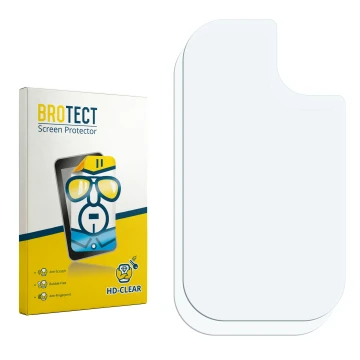Face avant d’un emballage produit avec le logo de la marque BROTECT. À côté se trouve la protection d’écran correspondante.