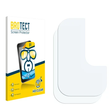 Face avant d’un emballage produit avec le logo de la marque BROTECT. À côté se trouve la protection d’écran correspondante.