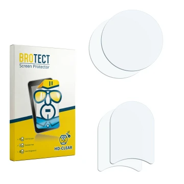 Face avant d’un emballage produit avec le logo de la marque BROTECT. À côté se trouve la protection d’écran correspondante.