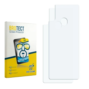 Face avant d’un emballage produit avec le logo de la marque BROTECT. À côté se trouve la protection d’écran correspondante.