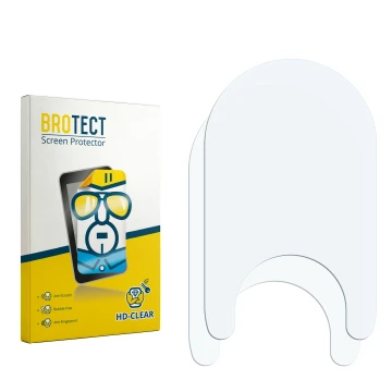 Face avant d’un emballage produit avec le logo de la marque BROTECT. À côté se trouve la protection d’écran correspondante.