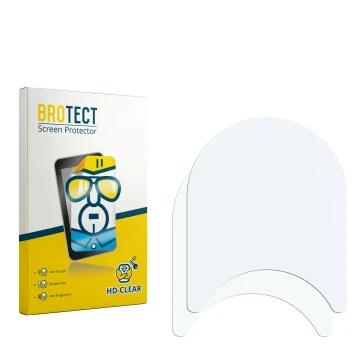 Face avant d’un emballage produit avec le logo de la marque BROTECT. À côté se trouve la protection d’écran correspondante.
