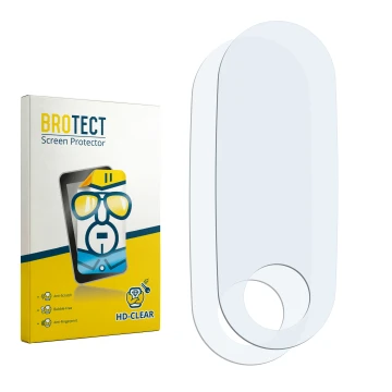 Face avant d’un emballage produit avec le logo de la marque BROTECT. À côté se trouve la protection d’écran correspondante.