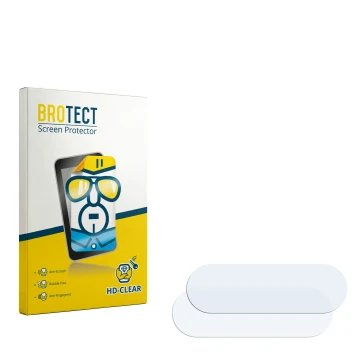 Face avant d’un emballage produit avec le logo de la marque BROTECT. À côté se trouve la protection d’écran correspondante.