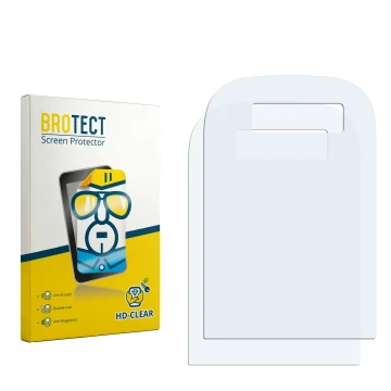 Face avant d’un emballage produit avec le logo de la marque BROTECT. À côté se trouve la protection d’écran correspondante.