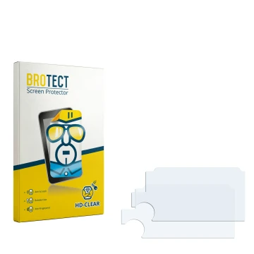 Face avant d’un emballage produit avec le logo de la marque BROTECT. À côté se trouve la protection d’écran correspondante.