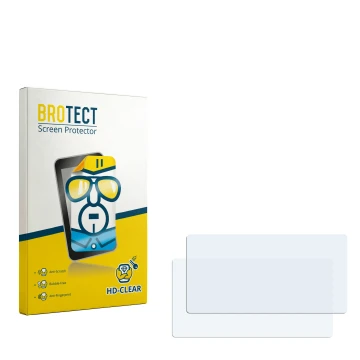Face avant d’un emballage produit avec le logo de la marque BROTECT. À côté se trouve la protection d’écran correspondante.