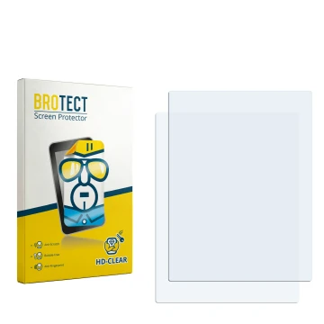 Face avant d’un emballage produit avec le logo de la marque BROTECT. À côté se trouve la protection d’écran correspondante.