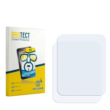Face avant d’un emballage produit avec le logo de la marque BROTECT. À côté se trouve la protection d’écran correspondante.
