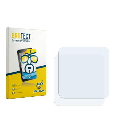 Face avant d’un emballage produit avec le logo de la marque BROTECT. À côté se trouve la protection d’écran correspondante.