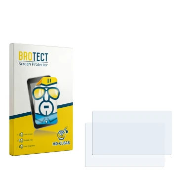 Face avant d’un emballage produit avec le logo de la marque BROTECT. À côté se trouve la protection d’écran correspondante.