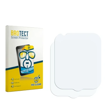 Face avant d’un emballage produit avec le logo de la marque BROTECT. À côté se trouve la protection d’écran correspondante.