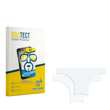 Face avant d’un emballage produit avec le logo de la marque BROTECT. À côté se trouve la protection d’écran correspondante.