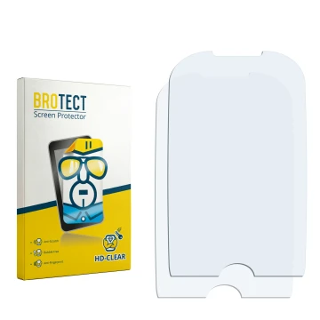 Face avant d’un emballage produit avec le logo de la marque BROTECT. À côté se trouve la protection d’écran correspondante.