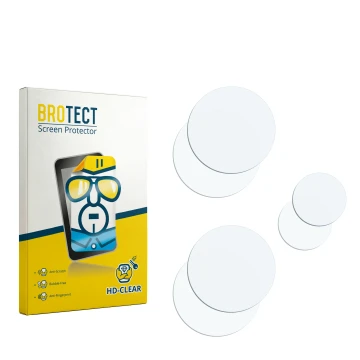 Face avant d’un emballage produit avec le logo de la marque BROTECT. À côté se trouve la protection d’écran correspondante.