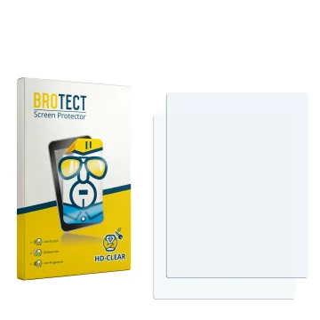 Face avant d’un emballage produit avec le logo de la marque BROTECT. À côté se trouve la protection d’écran correspondante.