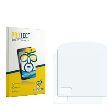 Face avant d’un emballage produit avec le logo de la marque BROTECT. À côté se trouve la protection d’écran correspondante.