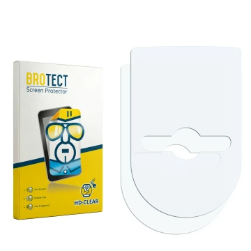 Face avant d’un emballage produit avec le logo de la marque BROTECT. À côté se trouve la protection d’écran correspondante.